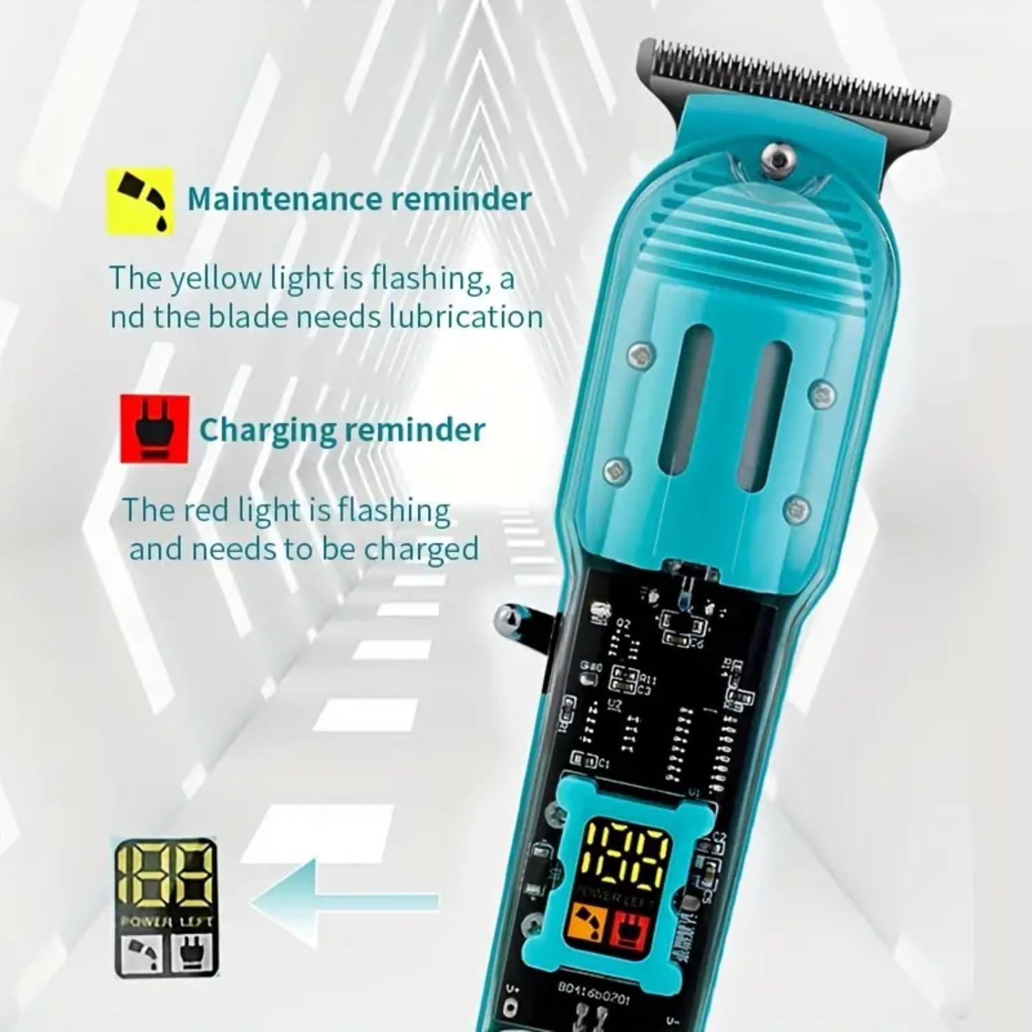 SkyShopy Pro Li Outliner Cordless T Blade Hair Clipper Professional 0 Gapped Outlining for Barbers 0mm balding Shape up Digital Display 3 guide comb Powerful Rotary Motor Runtime 180 min SkyShopy Pro Li Outliner Cordless T Blade Hair Clipper Professional 0 Gapped Outlining for Barbers 0mm balding Shape up Digital Display 3 guide comb Powerful Rotary Motor Runtime 180 min